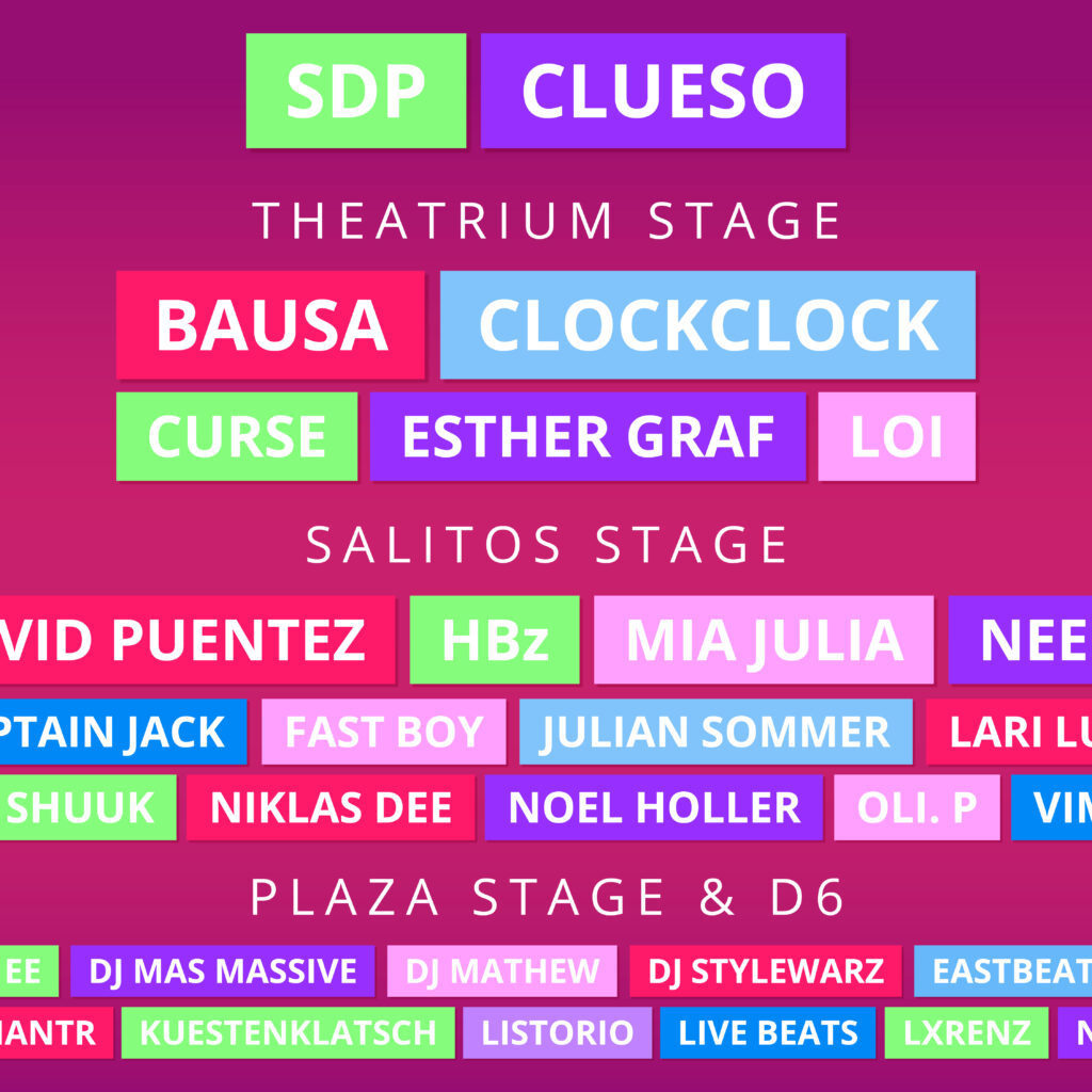 AIDA FESTIVAL Cruise 2026 mit Headliner SDP und 31 weiteren Live-Acts